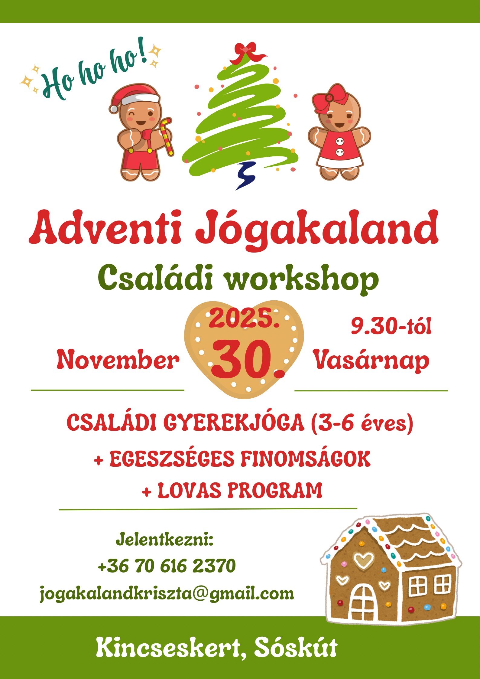 Adventi Jógakaland - Családi Workshop - Kincseskert