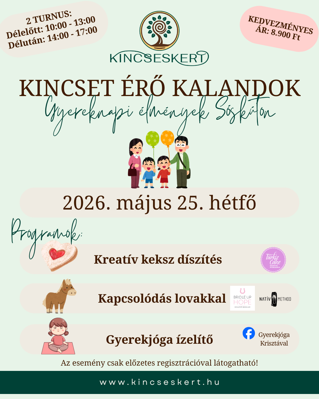 Kincseskert - gyereknapi program
